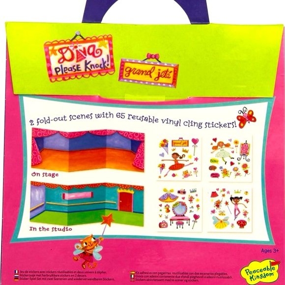 ‘At the Ballet' Reusable Sticker Fun & Activity Tote - Picture 2 of 2